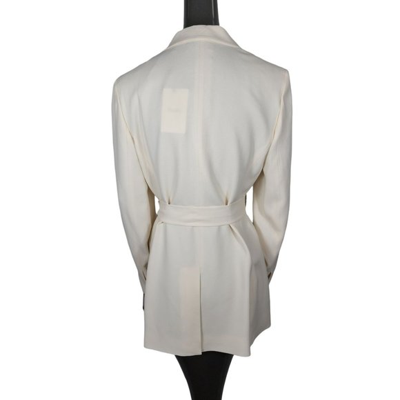 Theory Belt Blazer Jacket Cream Yellow 8 NWT - Picture 7 of 9